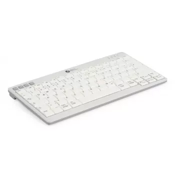 BakkerElkhuizen UltraBoard 950 V2 Wireless DE Qwertz, Tenkeyless (80–87 %), laidinis ir belaidis, USB + Bluetooth, žirkliniai klavišai, QWERTZ, tamsiai pilka, šviesiai pilka