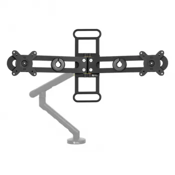 BakkerElkhuizen BE Universal Crossbar, 8 kg, 43,2 cm (17 col.), 88,9 cm (35 col.), 100 x 100 mm, aukščio reguliavimas, juoda