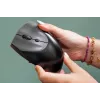 BakkerElkhuizen Handshake Mouse Left, kairiarankiams, vertikalus dizainas, optinis, RF belaidis + Bluetooth + USB Type-C, 6400 DPI, juoda, pilka