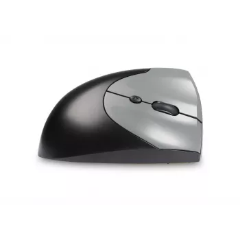 BakkerElkhuizen Handshake Mouse dešinei rankai, vertikalios konstrukcijos, optinis, RF belaidis + Bluetooth + USB Type-C, 6400 DPI, juoda, pilka