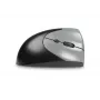 BakkerElkhuizen Handshake Mouse dešinei rankai, vertikalios konstrukcijos, optinis, RF belaidis + Bluetooth + USB Type-C, 6400 DPI, juoda, pilka