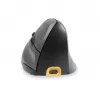 BakkerElkhuizen Handshake Mouse dešinei rankai, vertikalios konstrukcijos, optinis, RF belaidis + Bluetooth + USB Type-C, 6400 DPI, juoda, pilka