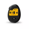 BakkerElkhuizen MidWay pelė kairiarankiams, vertikalaus dizaino, optinė, RF Wireless + Bluetooth + USB Type-C, 2400 DPI, pilka, juoda