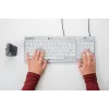 BakkerElkhuizen UltraBoard 955 V2 Numeric, USB, 22 klavišai, nešiojamam/ staliniam kompiuteriui, 1,5 m, tamsiai pilka, šviesiai pilka