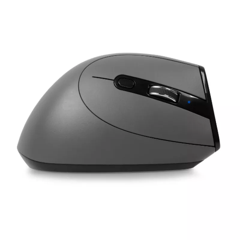 BakkerElkhuizen Grip Pro vertikali pelė, dešinei rankai, optinė, belaidė RF, 2400 DPI, pilka/juoda/geltona