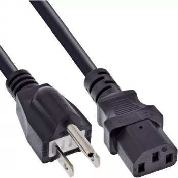 Maitinimo laidas InLine B-16658J, 1,8 m, kištukas B tipo į IEC C13, juodas