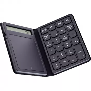 InLine 55379G belaidė klaviatūra su skaičių bloku, Bluetooth, universali, juoda