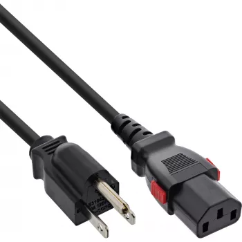 InLine 16952U maitinimo laidas juodas 2 m IEC C13 NEMA 5-15P