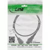 InLine 16953U maitinimo laidas juodas 3 m IEC C13 NEMA 5-15P