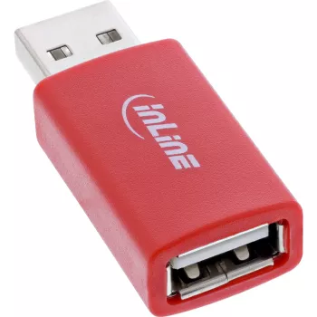 Keitiklis InLine 31653 USB-A į USB-A, USB 2.0, raudonas