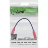 InLine 31654 USB-C lyties keitiklis, USB-C į USB-C, 0,2 m, raudonas