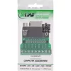 InLine 92501C terminalinis blokas su D-Sub 9 lizdu, juodas, žalias
