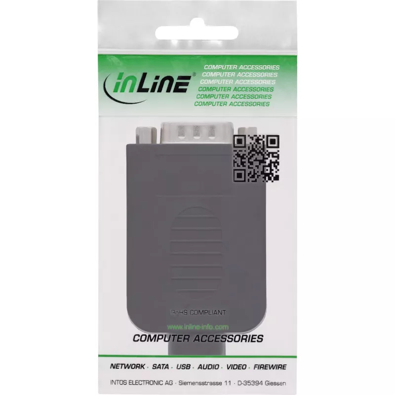 InLine 92501J D-Sub 9 jungtis su gnybtų bloku, juoda
