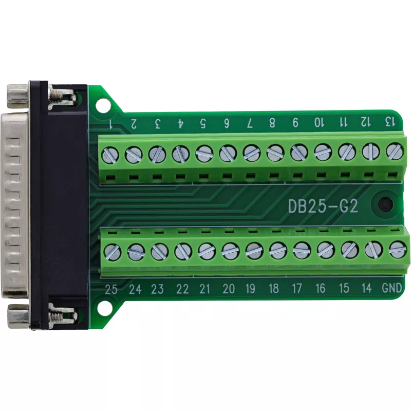 InLine 92502F gnybtų blokas / D-Sub 25 lizdas, žalias