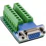 InLine 92503A VGA (HD15) gnybtų blokas, mėlynas, žalias