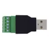 InLine 92504A USB-A / gnybtinis blokas 5 kontaktų juoda, žalia
