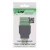 InLine 92504A USB-A / gnybtinis blokas 5 kontaktų juoda, žalia