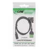InLine 92504F laidas USB-C / gnybtų blokas, 5 kontaktų, juoda, žalia