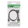 InLine 92504G USB-A / gnybtų blokas, 5 kontaktų, juodas, žalias