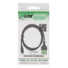 InLine 92504C laidas jungtis Micro USB / gnybtų blokas, 5 kontaktų, Juoda, Žalia