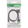 InLine 92504I laidas su USB-B / gnybtų bloku, 5 kontaktų, juoda, žalia