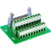 InLine 92504P IDC 20 lizdo į 10 kontaktų gnybtų bloką adapteris, montuojamas ant PCB