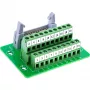 InLine 92504P IDC 20 lizdo į 10 kontaktų gnybtų bloką adapteris, montuojamas ant PCB