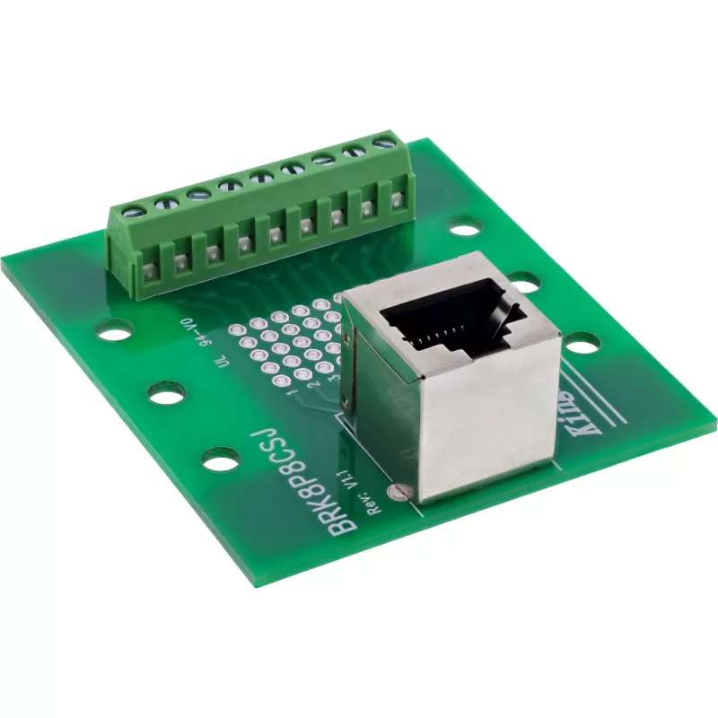 InLine 92505A RJ45 gnybtų blokas 8P8C / gnybtų juosta 9 gnybtai Žalia