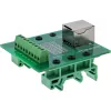 InLine 92505B RJ45 lizdo gnybtų blokas, tiesus, DIN bėgiui