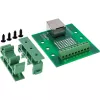 InLine 92505B RJ45 lizdo gnybtų blokas, tiesus, DIN bėgiui