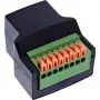 InLine 92505E RJ45 8P8C / gnybtų blokas, 8 kontaktų, juodas