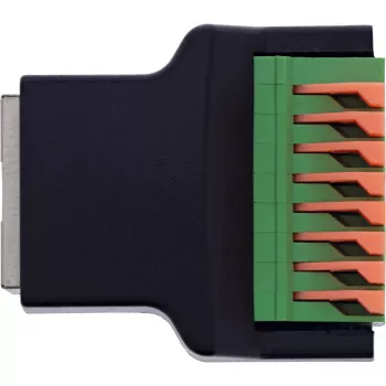 InLine 92505E RJ45 8P8C / gnybtų blokas, 8 kontaktų, juodas