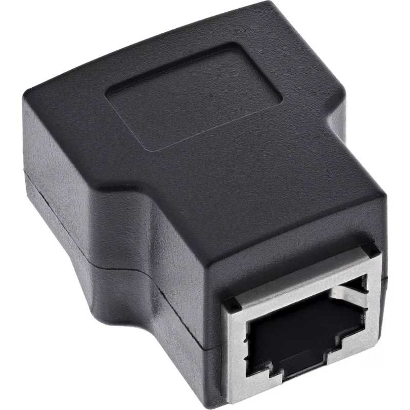 InLine 92505E RJ45 8P8C / gnybtų blokas, 8 kontaktų, juodas