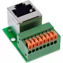 InLine 92505G RJ45 adapteris Cat.5e 8P8C / gnybtų blokas 8 kontaktų žalias
