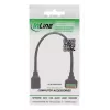 InLine 92505H laidų jungtis RJ45 Cat.5e 8P8C / gnybtų blokas, 8 kontaktų, juoda