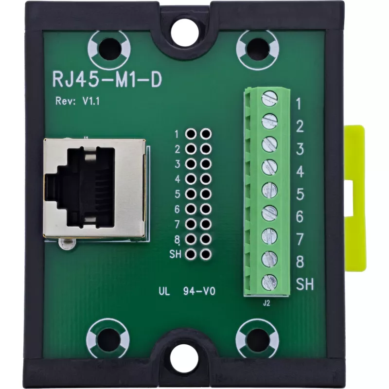 InLine 92505J RJ45 jungtis 8P8C / gnybtų blokas 9 kontaktų, juoda, žalia