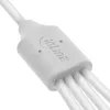 InLine 35146W USB laidas USB 2.0 0,5 m USB A 4 x USB-C Baltas