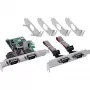 PCIe 4 prievadų RS-232 sąsajos adapteris InLine 76619E