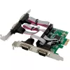 PCIe 4 prievadų RS-232 sąsajos adapteris InLine 76619E