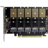 InLine 76619G PCIe x16 sąsajos adapteris – 5x M.2 SATA prievadai