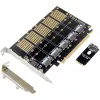 InLine 76619G PCIe x16 sąsajos adapteris – 5x M.2 SATA prievadai