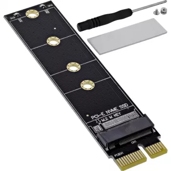 InLine 76619H PCIe x1 į M.2 Key M adapterio plokštė NVMe SSD