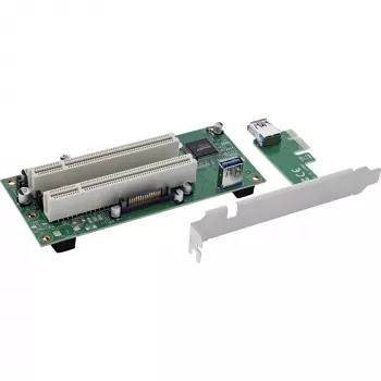 InLine 76619K PCIe x1 į 2x PCI 32 bitų sąsajos plokštė