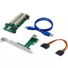 InLine 76619K PCIe x1 į 2x PCI 32 bitų sąsajos plokštė