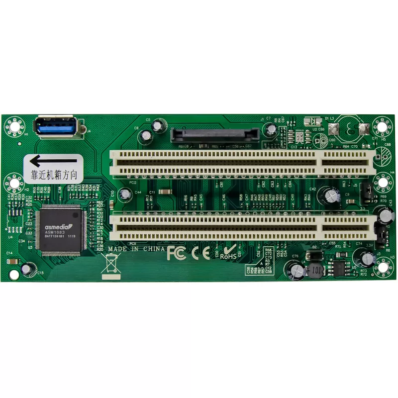 InLine 76619K PCIe x1 į 2x PCI 32 bitų sąsajos plokštė