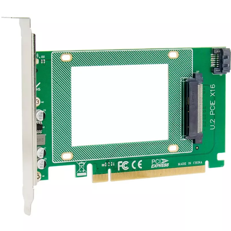 InLine 76619J PCIe x16 U.2 NVMe sąsajos plokštė
