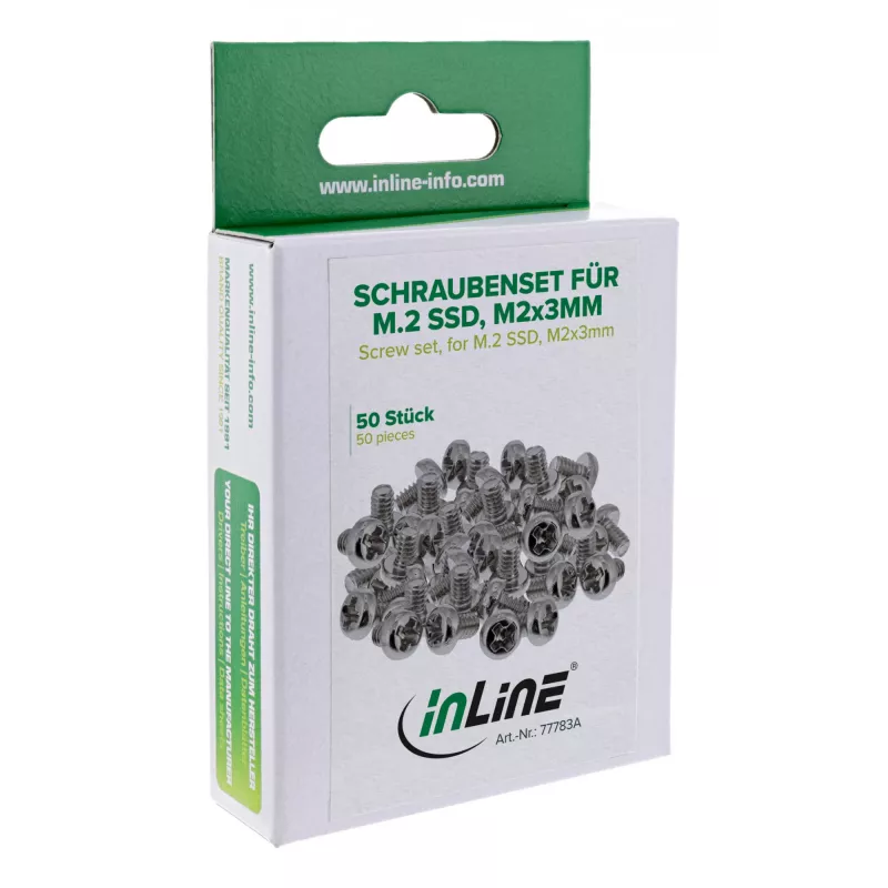 Tvirtinimo rinkinys InLine 77783A – M.2 SSD varžtų komplektas