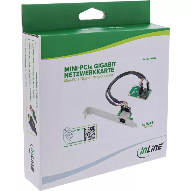 InLine 76622V vidinė tinklo plokštė Ethernet 1000 Mbit/s