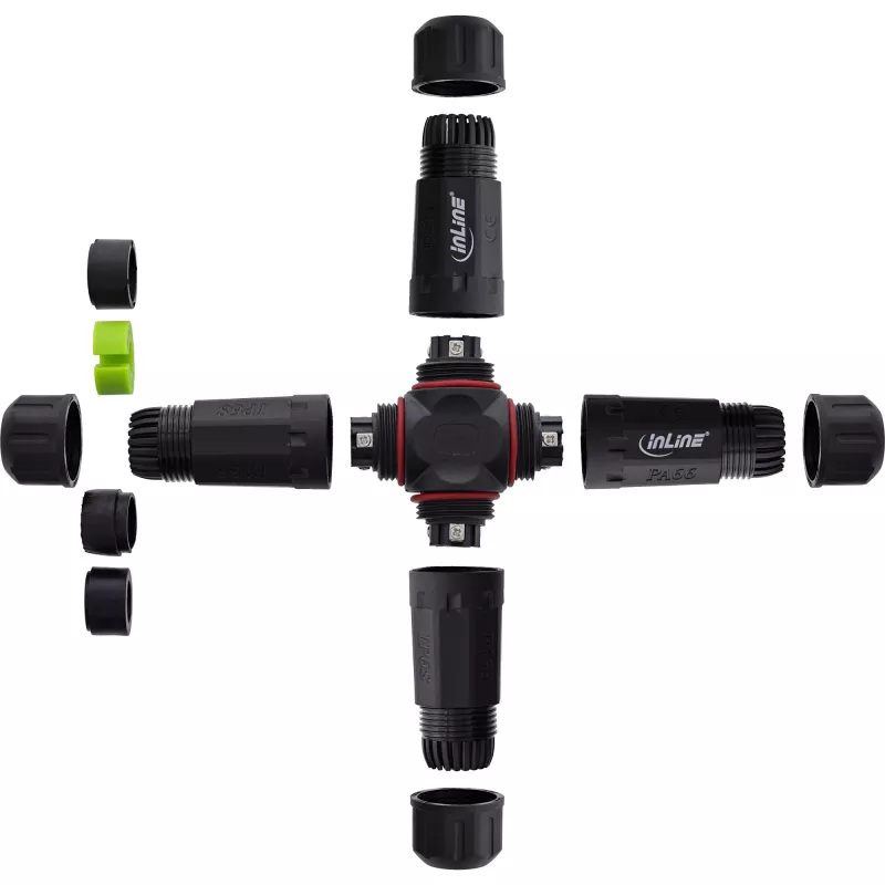 Maitinimo kištukinis adapteris InLine 69927V – keturpusis skirstytuvas tarptautiniams lizdams