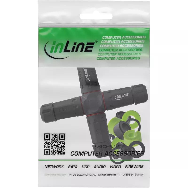 Maitinimo kištukinis adapteris InLine 69927V – keturpusis skirstytuvas tarptautiniams lizdams